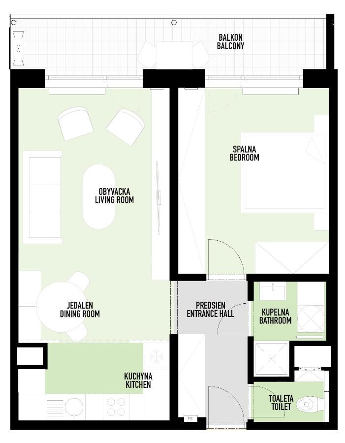 Central Point By Zoom Apartments Bratislava Bagian luar foto